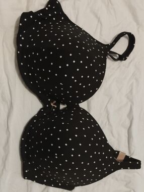 Cacique Black Polka Dot T-Shirt Bra
